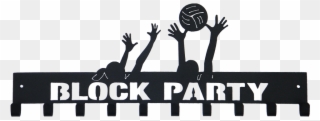 Clipart volleyball block party. Medal display blocking 
