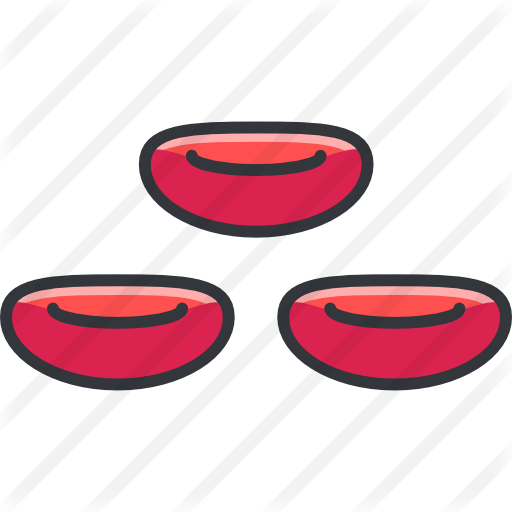 Red free medical icons. Blood cells png