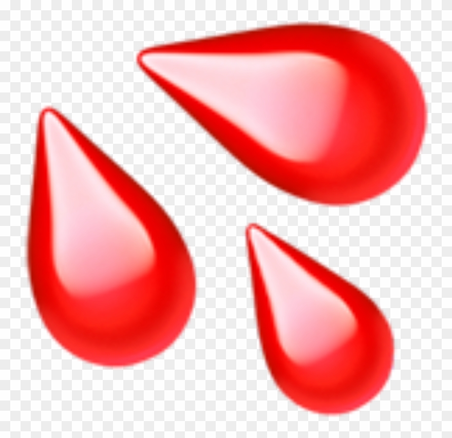 Water red drip drop. Blood clipart emoji
