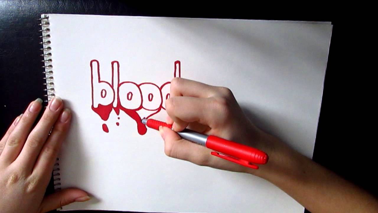 blood clipart word