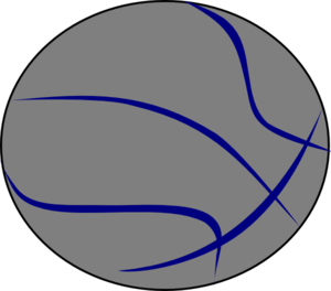 blue clipart basketball