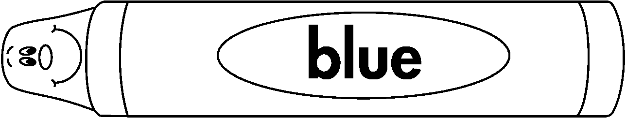 blue clipart black and white