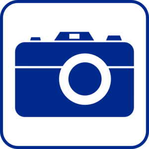 blue clipart camera