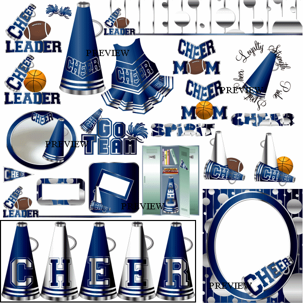 Cheerleader clipart blue gold. Cheerleading silver and more