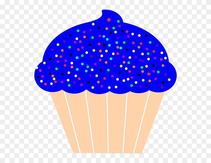 cupcake clipart blue