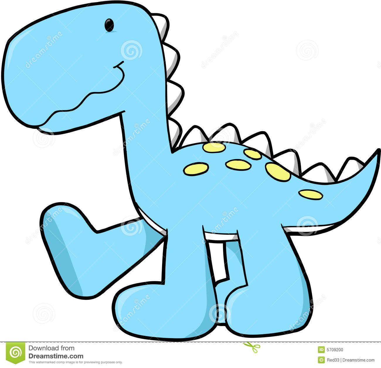 clipart dinosaur blue