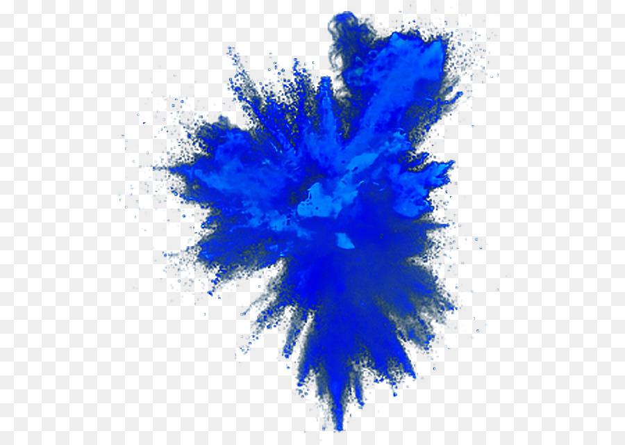 explosion clipart blue