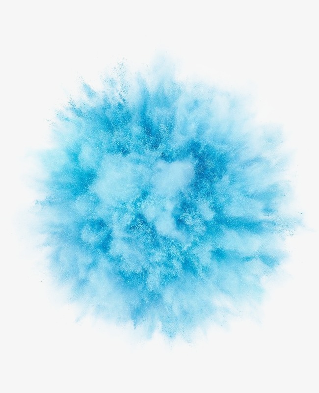 blue clipart explosion