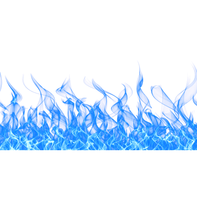 blue clipart fire