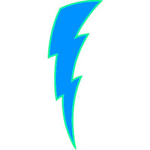 blue clipart lightning