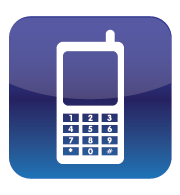 blue clipart mobile phone