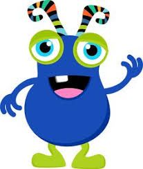 blue clipart monsters