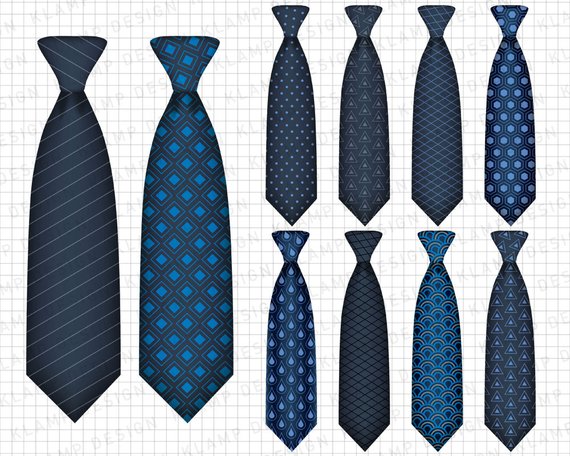 blue clipart neck tie