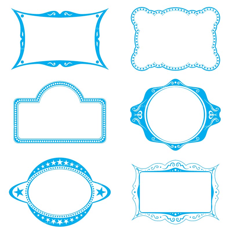 Blue clipart picture frame. Free cliparts download clip