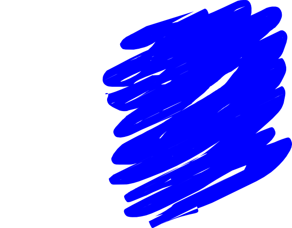 blue clipart scribble