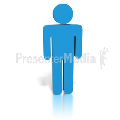 blue clipart stick figure