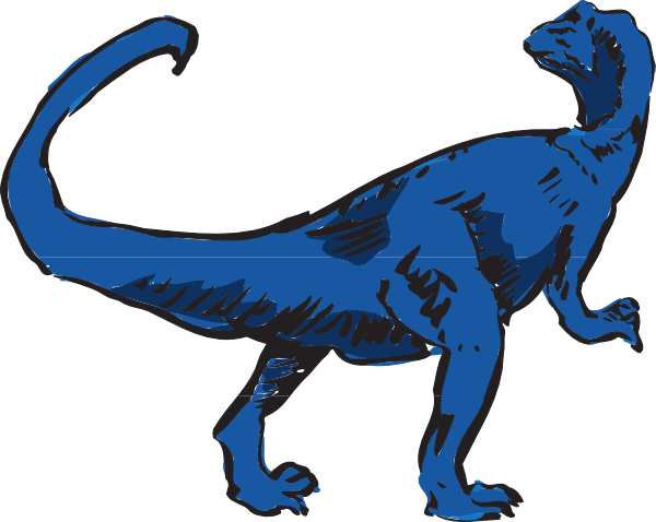 blue clipart t rex
