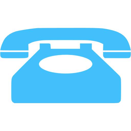 blue clipart telephone