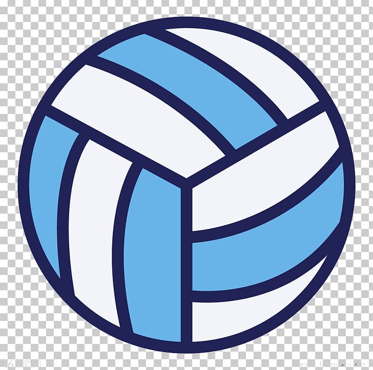 volleyball clipart blue