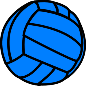 blue clipart volleyball