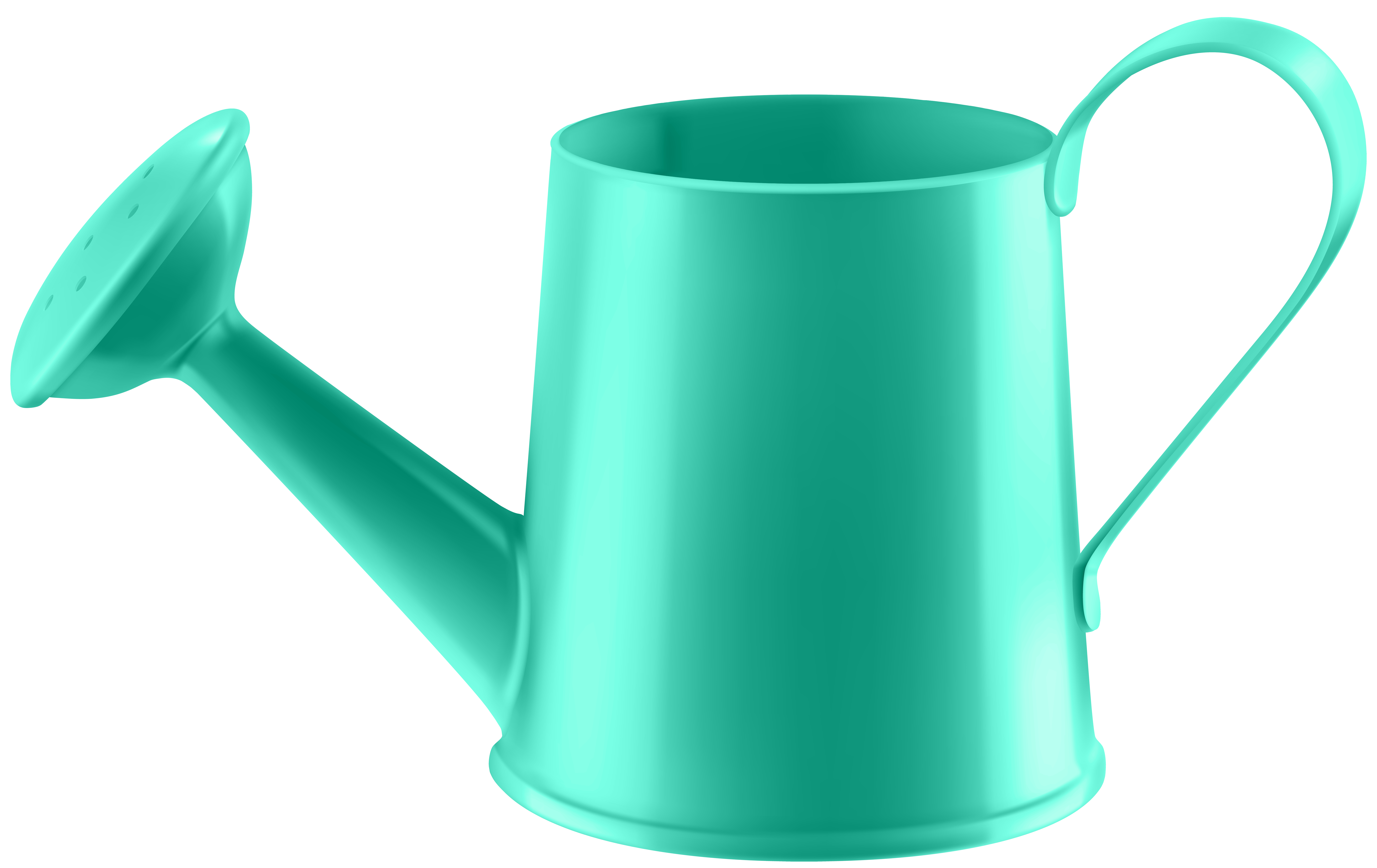 blue clipart watering can