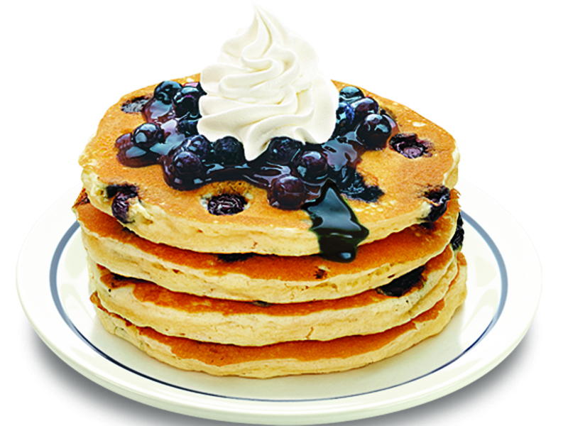 Blueberries blueberry pancake