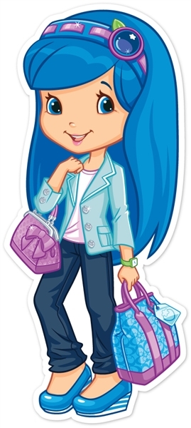 blueberries clipart character
