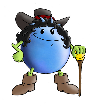 blueberries clipart character