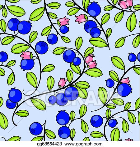Vector art elegant with. Blueberries clipart frame
