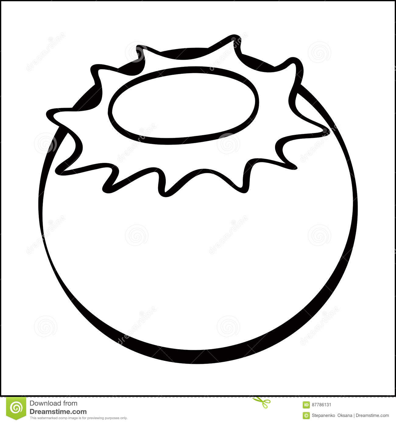 Blueberry clipart outline. Black and white free