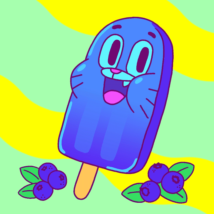 Cool off with your. Blueberry clipart popsicle