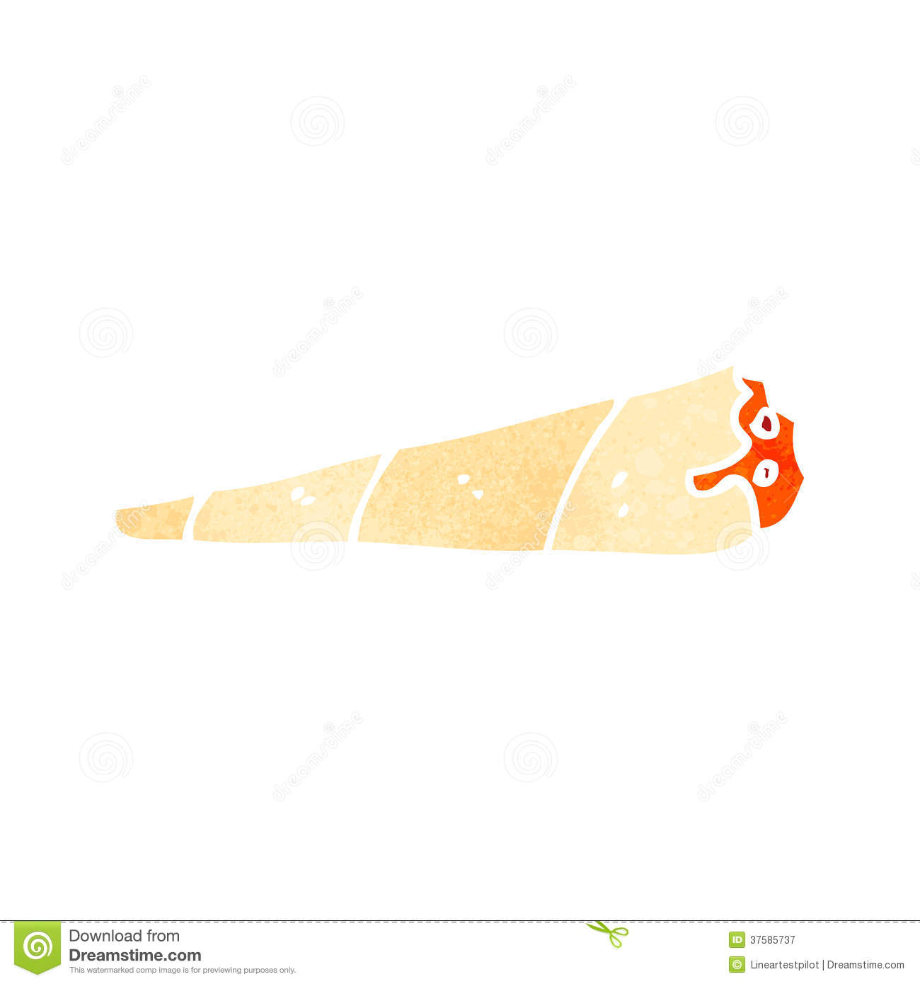 Joint drawn weed pencil. Blunt clipart animated
