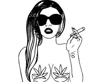 Etsy weed cannabis medical. Blunt clipart black and white