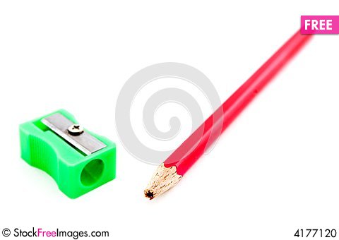 Red free stock images. Blunt clipart broken pencil tip