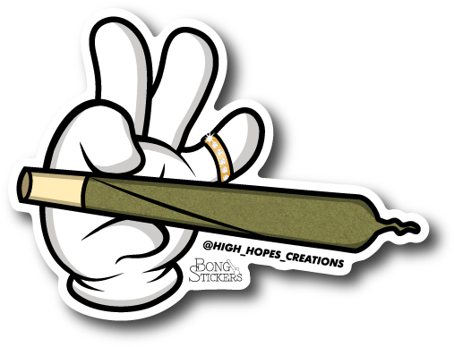 Blunt clipart kush. Weed stickers transparent cartoon