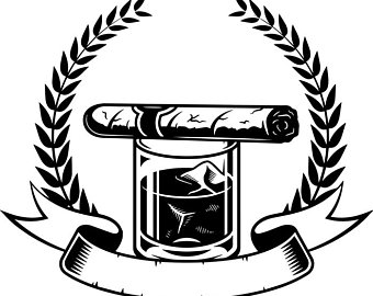 Blunt clipart svg. Whiskey etsy cigar logo