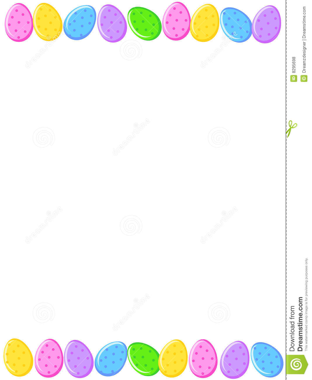 Free borders and frames. Boarder clipart easter egg