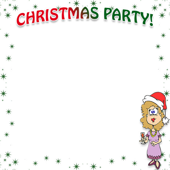 Boarder clipart funky. Christmas party border fun