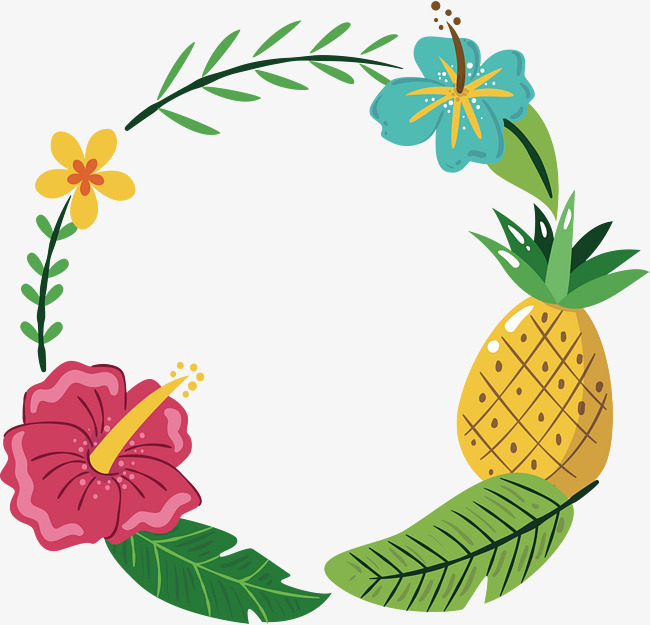 boarder clipart pineapple