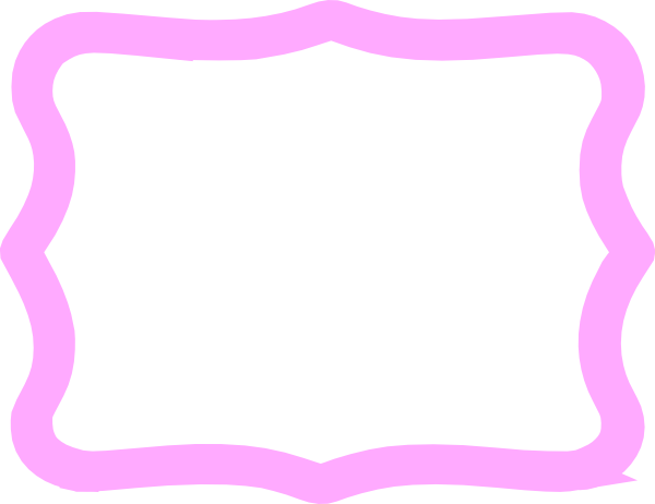 Thick pink frame clip. Boarder clipart transparent background