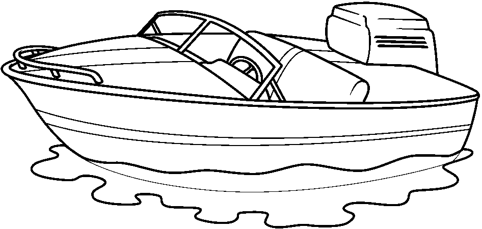Boating clipart black and white. Speed boat station