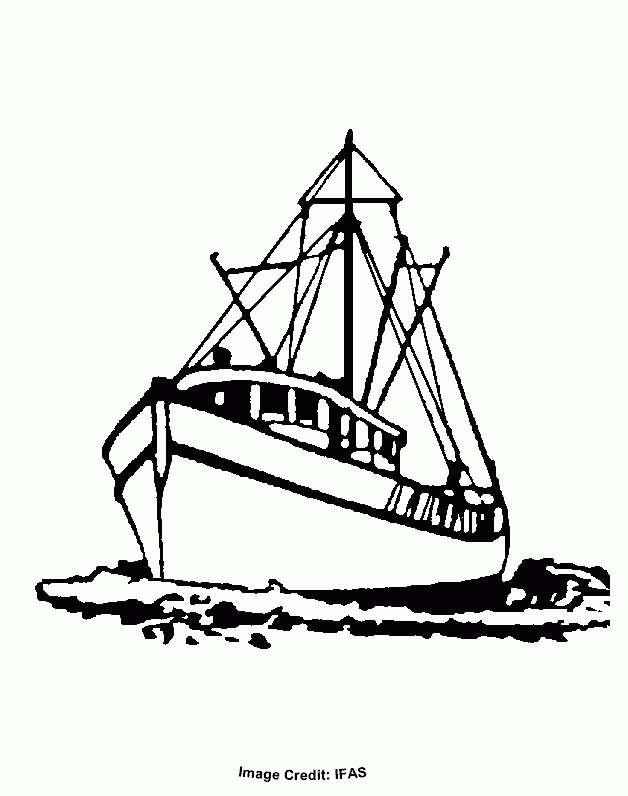 Fishing boat clip art. Boats clipart sketch