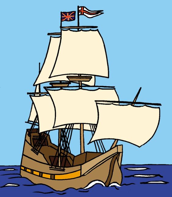 mayflower clipart ship british