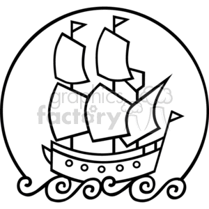Boat clipart mayflower. Royalty free the vector