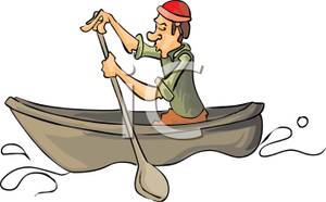 A man small royalty. Boat clipart rowing boat