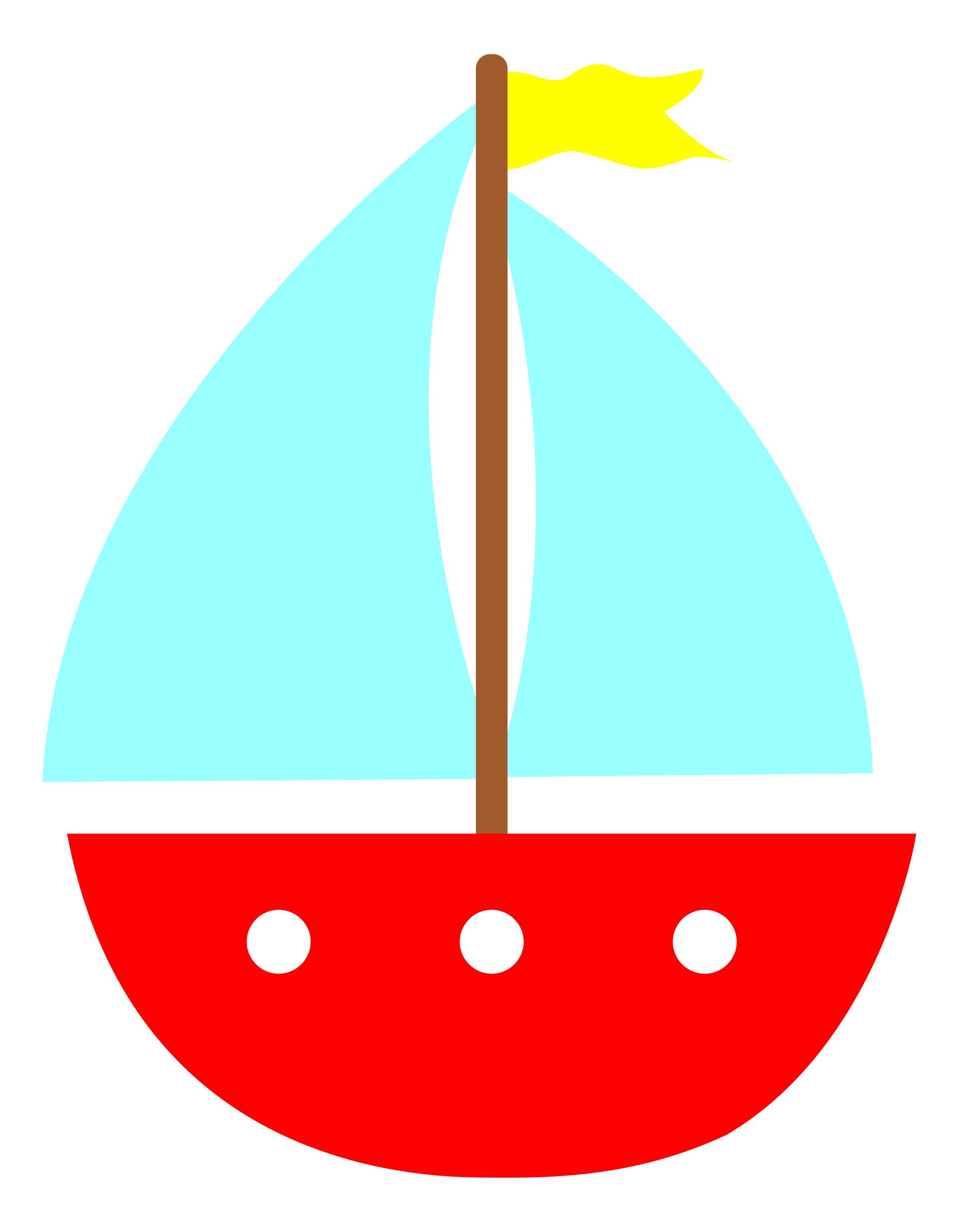 Sail boat silhouette at. Sailor clipart sailboat