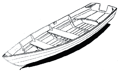 Wood drawing at getdrawings. Boat clipart skiff