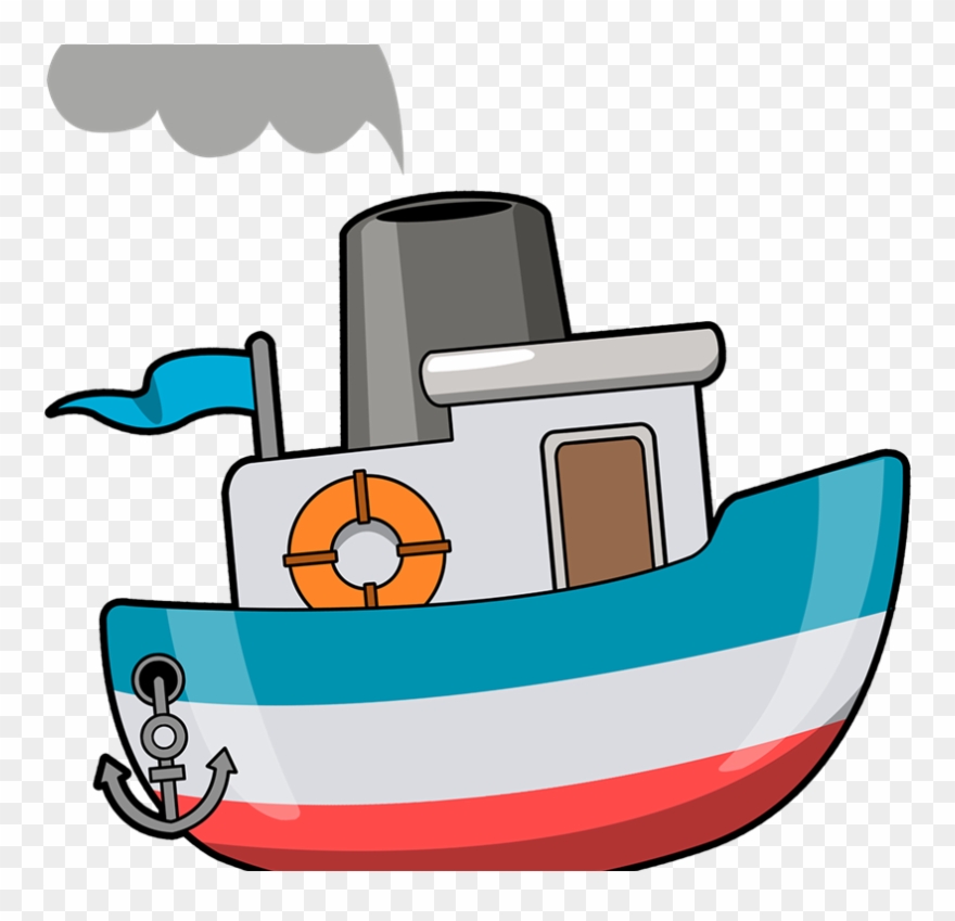 clipart boat tug boat