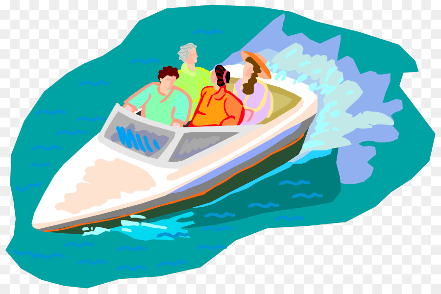 Cartoon water transparent clip. Boating clipart family boat