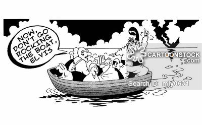Cartoons and comics funny. Boating clipart rock the boat